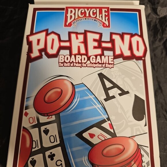 Bicycle PO-KE-NO Board Game Pokeno New Open Poker Bingo 2-13 Players Ages 6+ - Picture 1 of 7